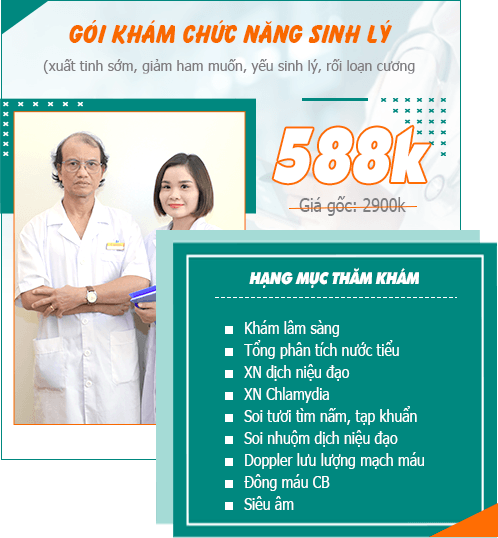 gói khám chức năng sinh lý